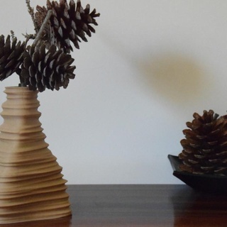 igneous brim vase voidbubble Home & Garden Homeware Vases, pots and planters noise procedural 3d print model - Mito3D