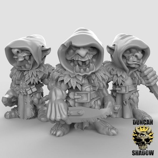 goblin scouts pre-supported duncan shadow Tabletop Characters & Creatures Fantasy Universe warhammer dungeonsanddragons dnd kingsofwar goblins ageofsigmar ttrpg presupported 3d print model - Mito3D