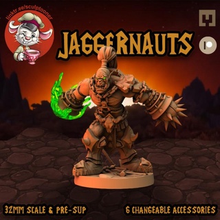 orc jaggernaut tailhead heykeltıraş masaüstü karakterler yaratıklar fantezi Evren ork savaş savaşçı Warcraft vay oyunu dnd 32mm çılgın juggernaut 3d print model - Mito3D