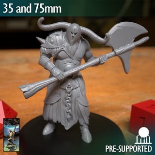 barbarian fighter warrior great axe atlas studios Tabletop Characters & Creatures Fantasy Universe medieval male 3dprint dungeonsanddragons d&d 3d print model - Mito3D