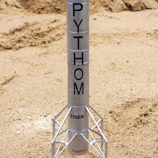 python eiger micro jump prototype fusée modèle sinistre jouets Jeux jouet Véhicules éducation physique espace aéronautiques mixeur étape 3d print model - Mito3D