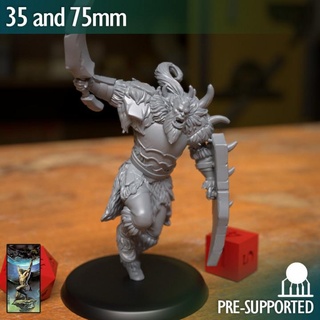 orc barbarian fighter warrior sword shield atlas studios Tabletop Characters & Creatures Fantasy Universe medieval male 3dprint dungeonsanddragons d&d 3d print model - Mito3D