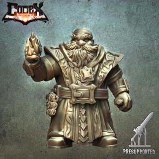strorbon onyxheart ver1 codex universalis Tabletop Characters & Creatures Fantasy Universe book fighter modular pick shield warrior rock miner weapons mine base dwarf cart shovel mountain boar cleric healer worker mineral dwarves presupported supported codexuniversalis heartmountain accountand 3d print model - Mito3D