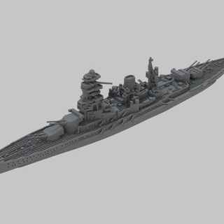 ww2 japanese battleship nagato lee mccoll Tabletop Characters & Creatures Historical Universe boat navy ship war miniature imperial wargame warship 3d print model - Mito3D