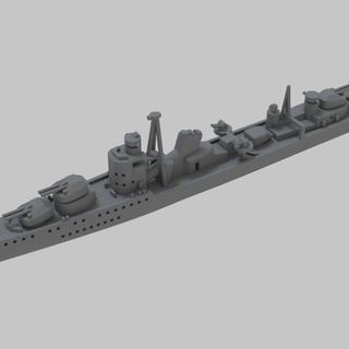 ww2 japanese destroyer akizuki lee mccoll Tabletop Characters & Creatures Historical Universe Vehicles Machines scale sea ship victory miniature imperial wargame warship navay 3d print model - Mito3D
