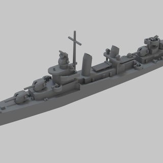 united states navy ww2 fletcher destroyer lee mccoll Tabletop Characters & Creatures Historical Universe Vehicles Machines model scale ship miniature wargame class warship 3d print model - Mito3D