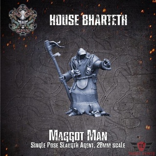 house bharteth - maggot man ii tagged events Tabletop Characters & Creatures Fantasy Universe 40k warhammer necromunda underhive slaugth 3d print model - Mito3D