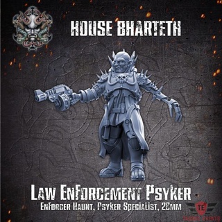 house bharteth - enforcer haunt psyker specialist tagged events Tabletop Characters & Creatures Fantasy Universe warhammer necromunda underhive enforcers 3d print model - Mito3D