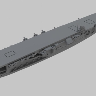 ww2 japanese aircraft carrier kaga lee mccoll Tabletop Characters & Creatures Historical Universe Vehicles Machines model navy scale miniature imperial wargame warship 3d print model - Mito3D