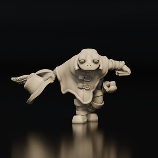 kabadayı kurbağa silahşör vektör minyatürleri masaüstü karakterler yaratıklar fantezi Evren mağaza masa oyunları evren tabletopcharacters creatures 3d print model - Mito3D
