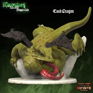 toad dragon heroes infinite Tabletop Characters & Creatures Fantasy Universe epic fantasy mini model rpg miniature boardgame base role tabletop wargame dungeon chaos empire d&d plague warriors pathfinder heroines ragingheroes militia plaguecity 3d print model - Mito3D