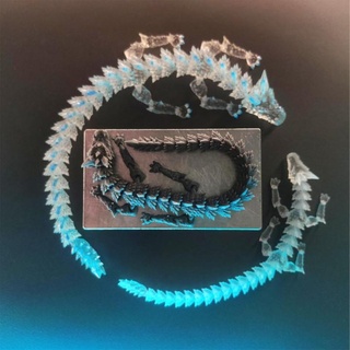 oco Dragão impressão colocar articulando Juhan brinquedos jogos brinquedo flexível articulado gelo cristal suporte flexi oriental Claro 3d print model - Mito3D