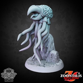 brain beak pre-supported included dice heads Tabletop Characters & Creatures Fantasy Universe d&d dnd presupported brainbeak 3d print model - Mito3D