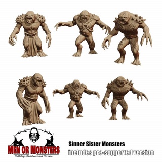cave trolls dale seaton Tabletop Characters & Creatures Fantasy Universe monster troll ogre 3d print model - Mito3D