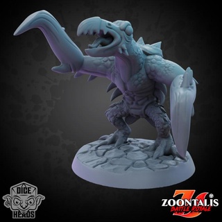 hook monster pre-supported included dice heads Tabletop Characters & Creatures Fantasy Universe d&d dnd presupported hookmonster 3d print model - Mito3D