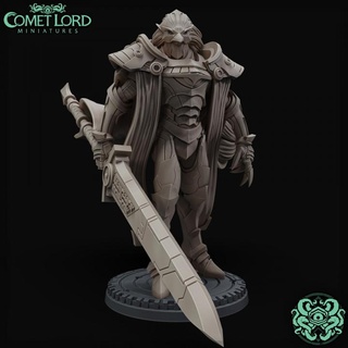 praetor corvinus - astral elf comet lord miniatures Tabletop Characters & Creatures Fantasy Universe dragons dungeons fantasy fighter sci-fi warrior character dnd spelljammer planescape 3d print model - Mito3D