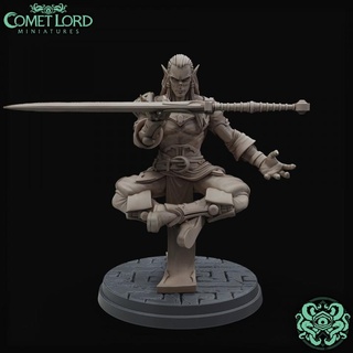 thraven cimmeri psi-warrior comet lord miniatures Tabletop Characters & Creatures Fantasy Universe dragons dungeons fantasy fighter character d&d dnd spelljammer planescape githyanki gith psionic 3d print model - Mito3D