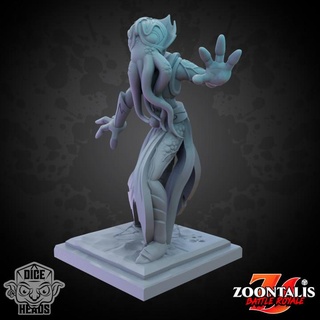 masked mindslayer pre-supported included dice heads Tabletop Characters & Creatures Fantasy Universe d&d dnd presupported maskedmindslayer 3d print model - Mito3D