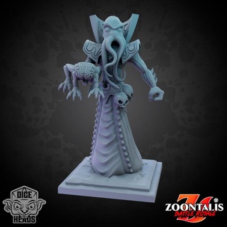 mindslayer pet brain pre-supported included dice heads Tabletop Characters & Creatures Fantasy Universe d&d dnd presupported mindslayerpetbrain 3d print model - Mito3D