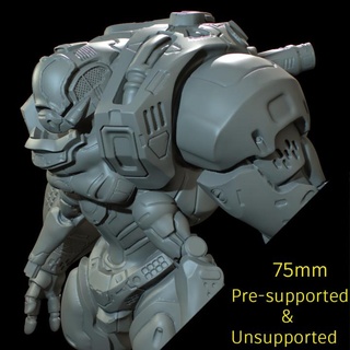 4 armado mech v2 75mm jeremy ferreiro tampo mesa personagens criaturas Sci Fi universo veículos maquinas mecânico robô tecnologia scifi cyberpunk 3d print model - Mito3D
