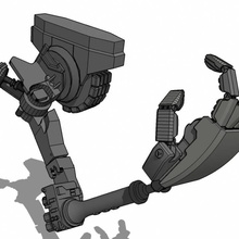 brazo robot 3d print model - Mito3D