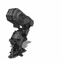 pierna robot 3d print model - Mito3D