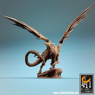 aîné acier dragon Seigneur impression métal fer lotp métallique 3d print model - Mito3D