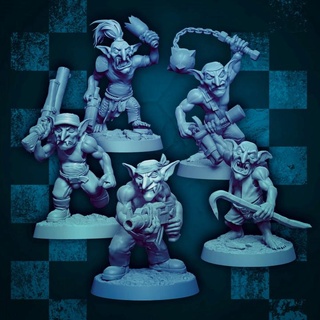 mrmodulork lutin gars modulaire trousse table personnages créatures Sci univers orc ork wargaming orcs 28mm orques gobelins grots grot sombre gretchin Gretchins 3d print model - Mito3D