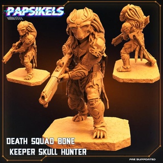 death squad bone keeper skull hunter papsikels miniatures Fan Art Tabletop Characters & Creatures Sci-Fi Universe 3d print model - Mito3D
