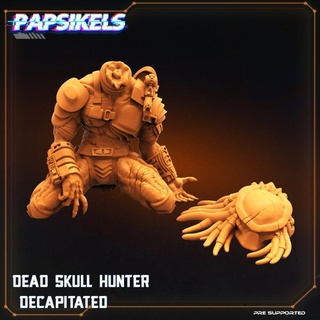dead skull hunter - decapitated papsikels miniatures Fan Art Tabletop Characters & Creatures Sci-Fi Universe 3d print model - Mito3D