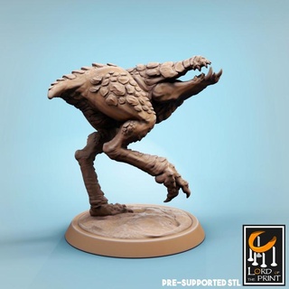 scavengers lord print  Tabletop Tabletop Characters & Creatures Fantasy Universe Tabletop Tabletop Characters & Creatures print dinosaur reptile lord scavenger lotp alit  3d print model - Mito3D