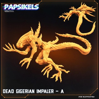 dead gigerian impaler - papsikels miniatures alien xeno 3d print model - Mito3D