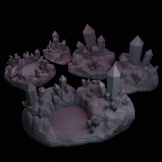 sorrow abyss crystals set led tealight custom miniature maker  Tabletop 3D Printable Terrain Fantasy Terrain 40k dragon fantasy led terrain wargames wargaming warhammer mine crystal tealight dungeonsanddragons tabletop minis dungeon cave dnd pathfinder gloomhaven aos ttrpg 5e presupported lair light-up  3d print model - Mito3D