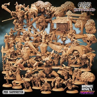 clans kinjo island - complete pack broken anvil miniatures Tabletop Characters & Creatures Fantasy Universe 3D Printable Terrain japanese terrain props tabletop asian dnd tabletopgames scatter ttrpg 3d print model - Mito3D