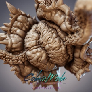 sertap dire clam god sea monster pre-supported cobramode Tabletop Characters & Creatures Fantasy Universe beast tentacle tentacles oyster divine seamonster mollusk bbeg supported 3d print model - Mito3D