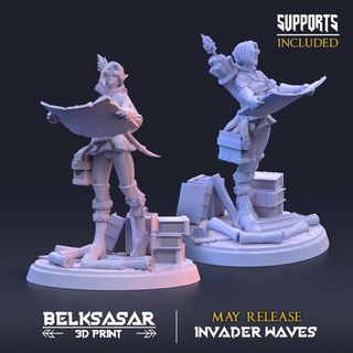ley line cartographer vatiants belksasar 3dprint  Tabletop Tabletop Characters & Creatures Fantasy Universe Tabletop Tabletop Characters & Creatures belt boots elf fantasy pirate magic books women staff boardgames map gloves scimitar dnd skirt straps parchment cartographer vest steampunk glas  3d print model - Mito3D