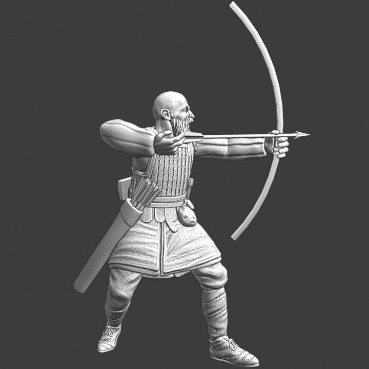 Ortaçağa ait Slav okçu kuzey Haçlı seferleri minyatürler ok heykelcik model kabile savaş oyunları savaşçı Rusça minyatür savunma oyuncusu masaüstü piyade 28mm Baltık livonyalı fırtınası 3D print model - Mito3D