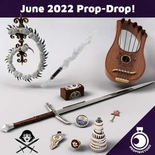 june 2022 prop drop props&beyond Props & Cosplay accessory ancient card dragons dungeons epic fantasy gaming gift item master medieval ring roleplay rpg set sword toy trophy warhammer magic cosplay props wand supportless tabletop puzzles real beyond size d&d potion dnd group bundle dm 5e stat representation gm gamemaster wondrous in-game propsandbeyond propdrop 3d print model - Mito3D