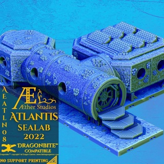 aeatln08 sealab 2022 etere studi tavolo 3D stampabile terreno fantasia laboratorio oceano mare acqua sott'acqua atlantis aetherstudios oceanterrain 3d print model - Mito3D