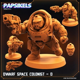 enano espacio colono papsikels miniaturas juego guerra 3d print model - Mito3D