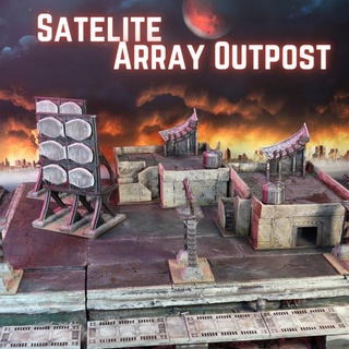 satelite array outpost owen harrison Tabletop 3D Printable Terrain Sci-Fi terrain 40k modular warhammer fallout newvegas stargrave powerstation killteam dystopian necormunda 3d print model - Mito3D
