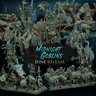 titan forge miniatures - 2022 june midnight goblins 3d print model - Mito3D
