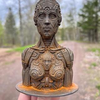 biomechanical bust zane rogers Fan Art Busts ancient android fantasy robot steampunk scifi conceptart scifiart 3d print model - Mito3D
