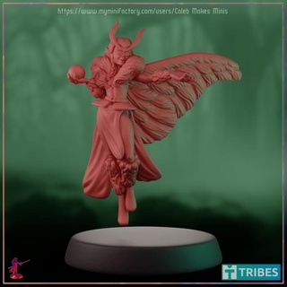 moth fairy wizard pre-supported feywild series caleb makes minis Tabletop Characters & Creatures Fantasy Universe butterfly cute dragons dungeons female glasses insect roleplay rpg mage dungeonsanddragons tabletop warlock dnd pathfinder sorcerer ttrpg 5e librarian 3d print model - Mito3D