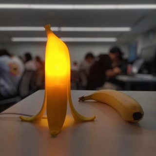 banana lamp b frank cheung  Home & Garden Lighting lamp led light lighting banana night  3d print model - Mito3D