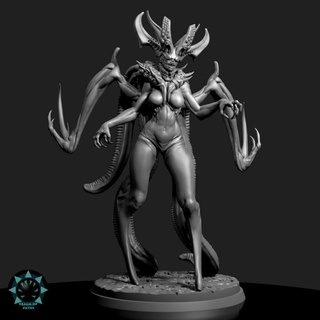 abîme démon reine domaine chemins table personnages créatures fantaisie univers gardien 3d print model - Mito3D