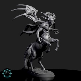 abismo demonio Caballero reino caminos mesa caracteres criaturas fantasía universo centauro 3d print model - Mito3D