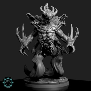 abismo demônio rei reino caminhos tampo mesa personagens criaturas fantasia universo 3d print model - Mito3D