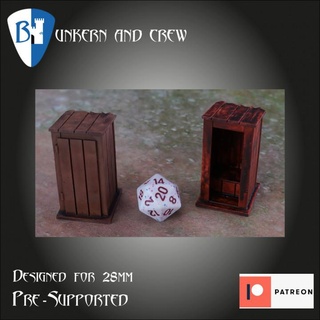 outhouse kenneth kruse rensen Tabletop 3D Printable Terrain Fantasy fantasy rpg tabletop d&d 28mm dnd pathfinder 3d print model - Mito3D