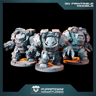orcs buster armour bushi bits included puppetswar miniatures Tabletop Characters & Creatures Sci-Fi Universe ork wargaming warhammer tabletop mega orks nob 3d print model - Mito3D